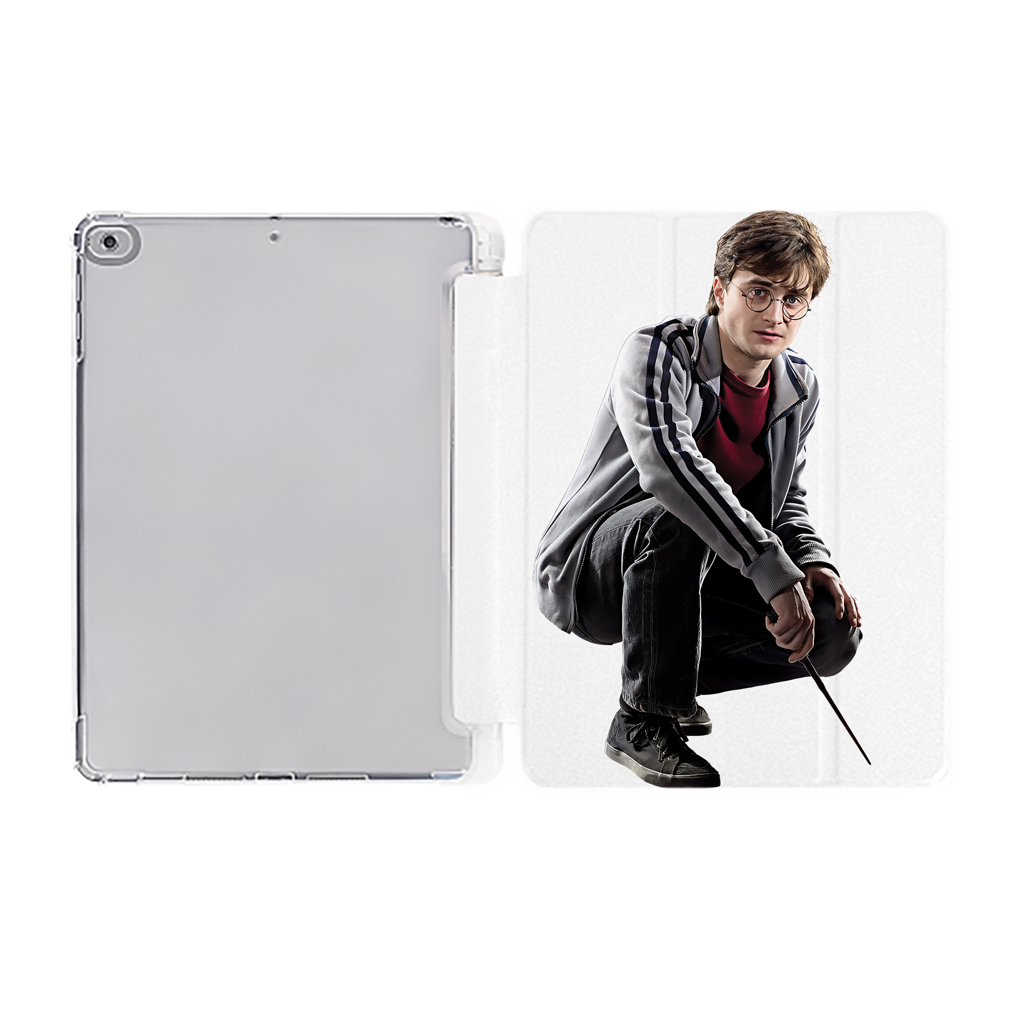 （画像用） Harry Potter ハリー・ポッターシリーズ IPad ケース ペン収納付き 三つ折りスタンド PUレザー×シリコン 対応機種9.5/10.5/10.9インチ